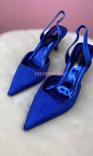 Slingback Shine Blue