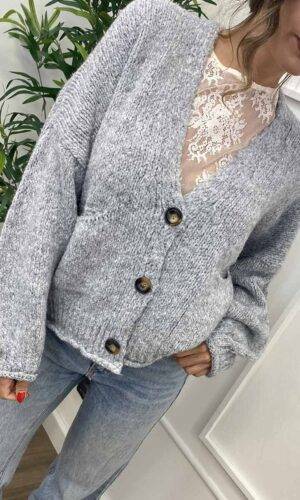 Have One Cardigan Grigio Perla