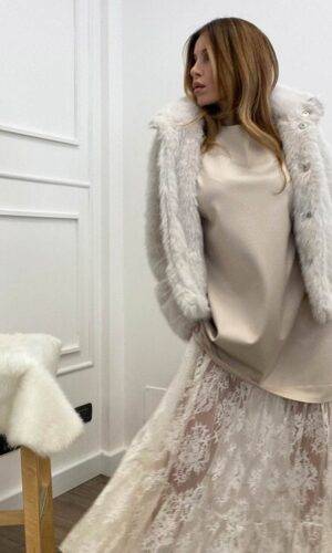 Have One Dress Pizzo Crema
