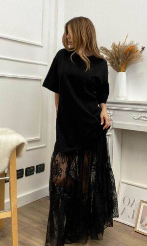 Have One Dress Pizzo Nero