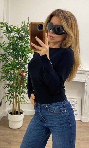 Only Maglia Bottoncini Nero