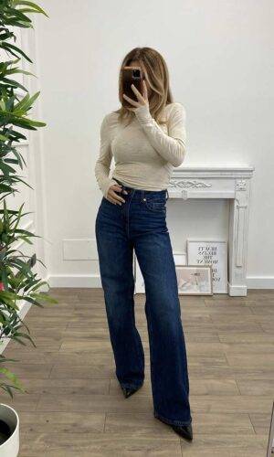Only Top Collo Alto Beige
