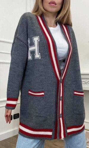 Have One Cardigan Over H Grigio