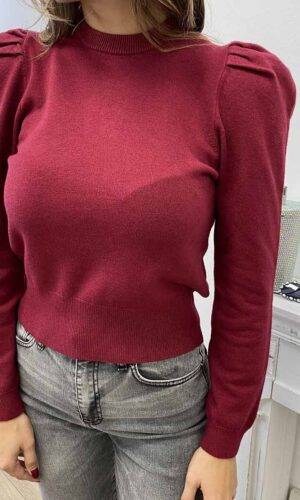 Have One Maglia manica a sbuffo Burgundy