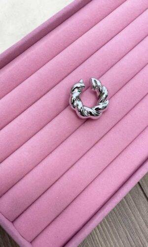 VelvetSnack Earcuff Bombato Silver