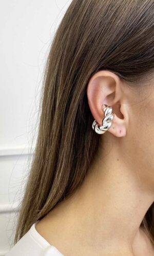 VelvetSnack Earcuff Bombato Silver