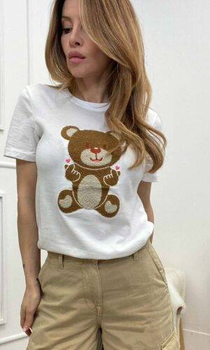 Only T-shirt Teddy Bianco