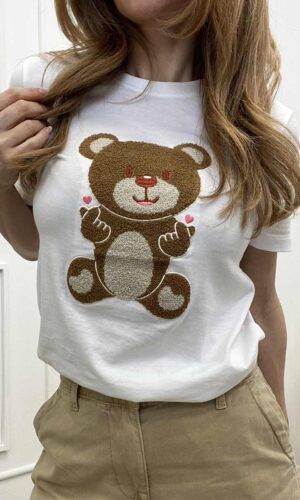 Only T-shirt Teddy Bianco