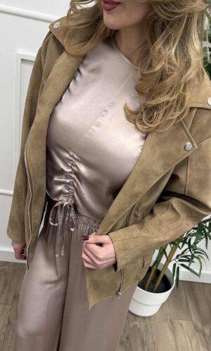 HaveOne Blusa Arricciata Silk