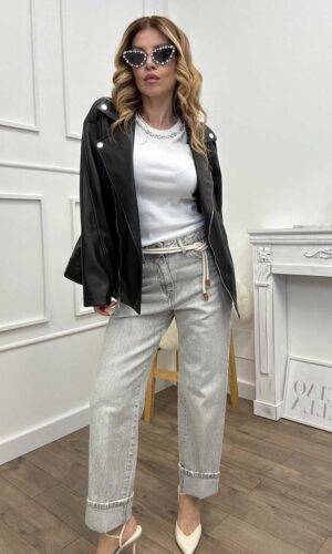 HaveOne Jeans Mandy Grigio Chiaro
