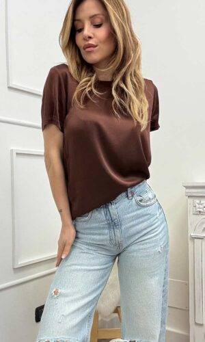 HaveOne Blusa Viscosa Cioccolato