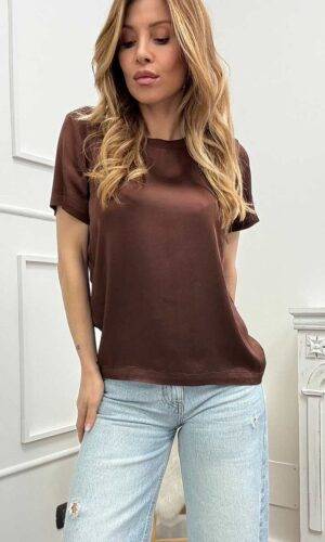 HaveOne Blusa Viscosa Cioccolato
