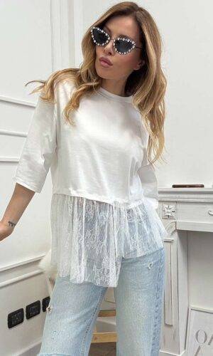 HaveOne T-shirt Con Pizzo