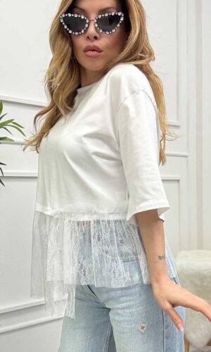 HaveOne T-shirt Con Pizzo