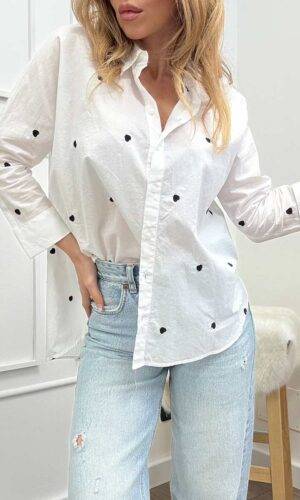 Only Camicia Cuori Neri