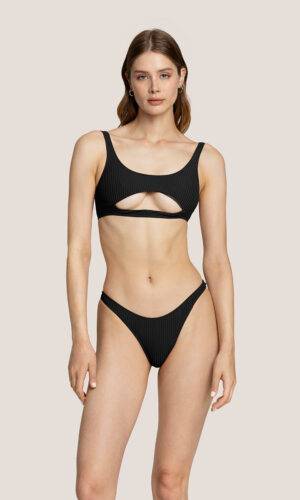 4Giveness Top Ribs Colour Nero