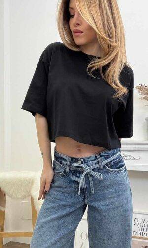 JJXX Tee Cropped Nero