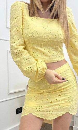 Vero Moda Top Sangallo Niky Giallo
