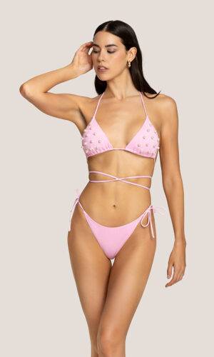 4Giveness Bikini Triangolo con Perle