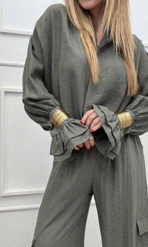 HaveOne Camicia Bracciali Verde