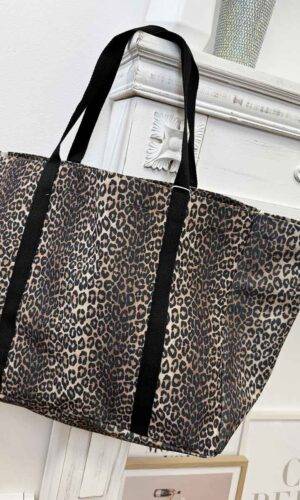 Only Beach Bag Leopardata
