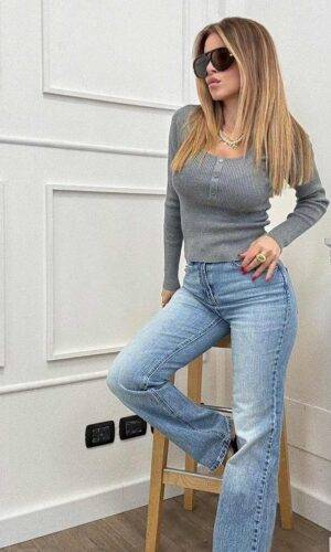 Vero Moda Maglia Costy Grigio