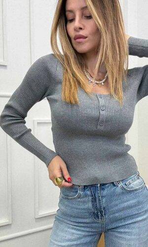 Vero Moda Maglia Costy Grigio