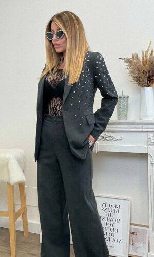 HaveOne Giacca Strass Grigio Melange