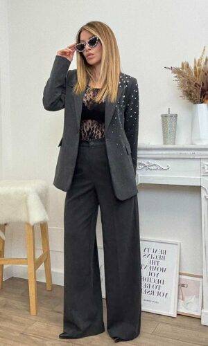 HaveOne Pantalone Grigio Melange