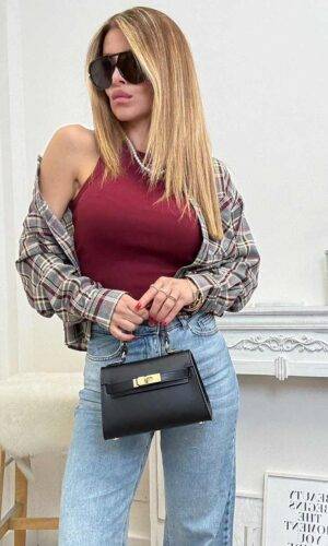 JJXX Canotta Costina Bordeaux