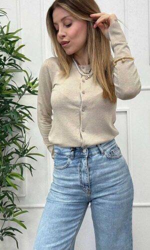 JJXX Cardigan BonTon Vaniglia