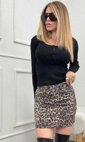 JJXX Minigonna Animalier