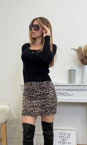 JJXX Minigonna Animalier