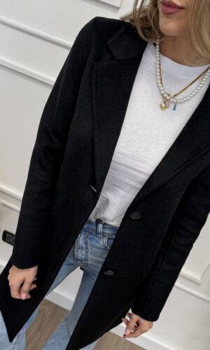 HaveOne Cappotto Monopetto Nero