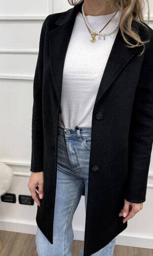 HaveOne Cappotto Monopetto Nero