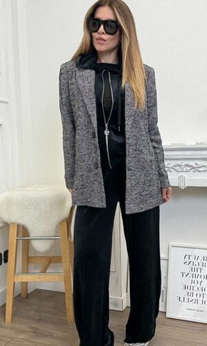 Only Felpa Tuta Ciniglia Nero