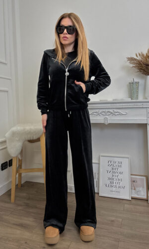 Only Felpa Tuta Ciniglia Nero