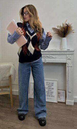 Only Gilet Rombi Blue