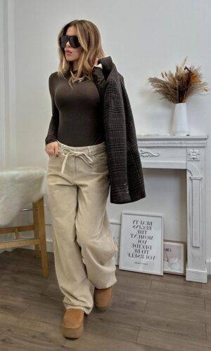 Only Pantalone Millerighe Gianna Avena