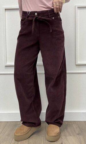 Only Pantalone Millerighe Gianna Sangria