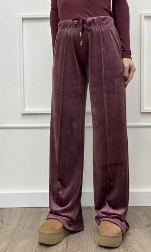 Only Pantalone Tuta Ciniglia Vino
