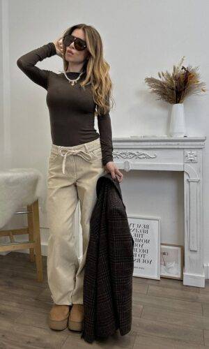 VelvetSnack Maglia Kim Collo Barchetta Moro