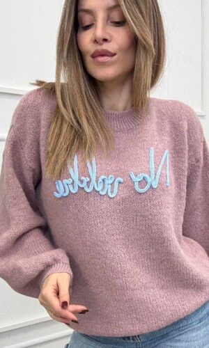 VelvetSnack Maglia No Vabbe’ Malva