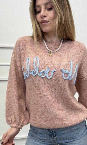 VelvetSnack Maglia No Vabbe' Rosa