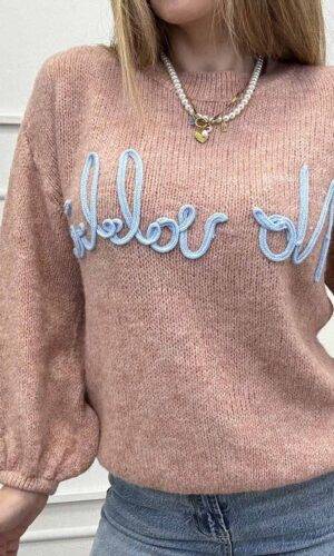 VelvetSnack Maglia No Vabbe' Rosa