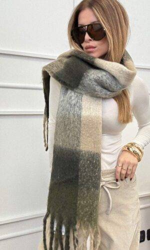 Vero Moda Sciarpa Check Verde