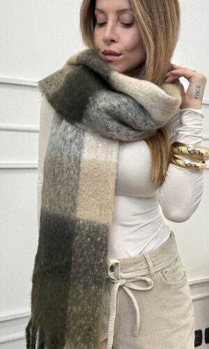 Vero Moda Sciarpa Check Verde