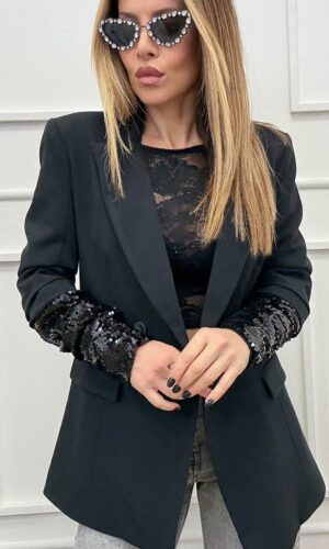 HaveOne Giacca Maniche Paillettes