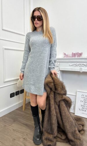 JJXX Abito Maglia Grigio