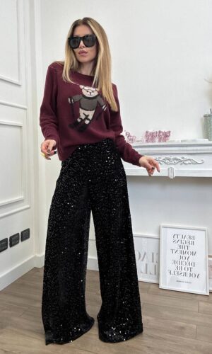 VelvetSnack Maglia Misto Cashmere Burgundy